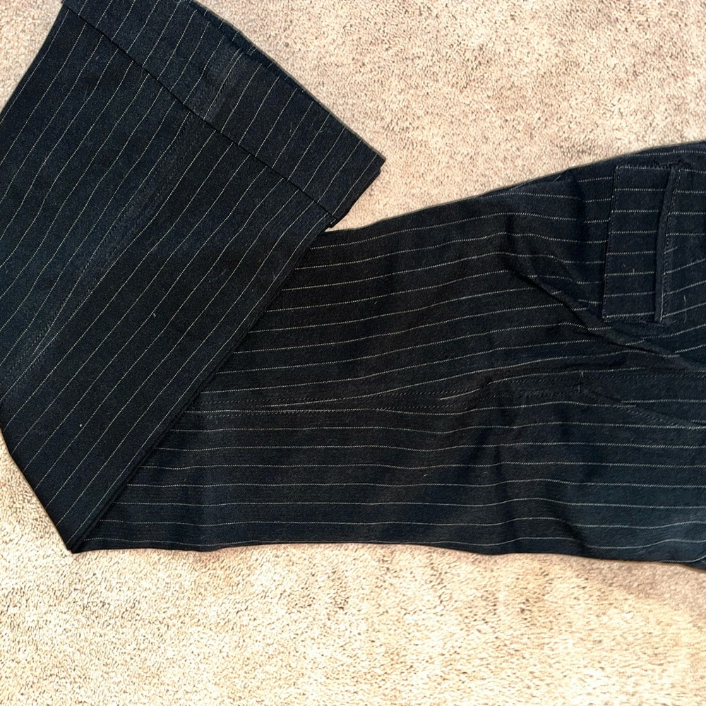 Black Pinstripe Pants